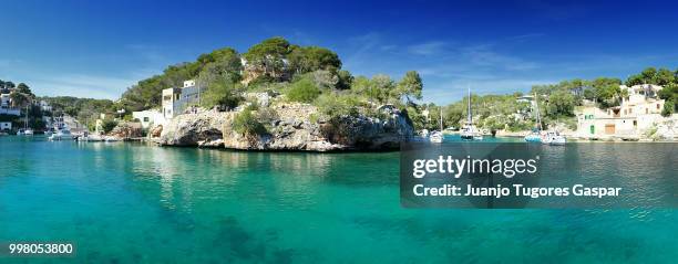 coastal village of cala figuera - cala stock pictures, royalty-free photos & images