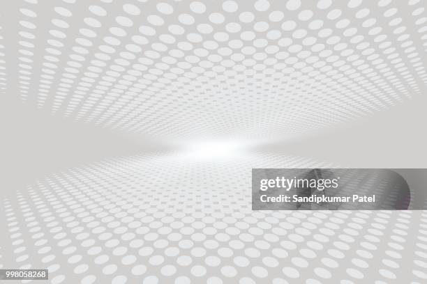 vector halftone abstract transition dotted circular - gray background stock illustrations