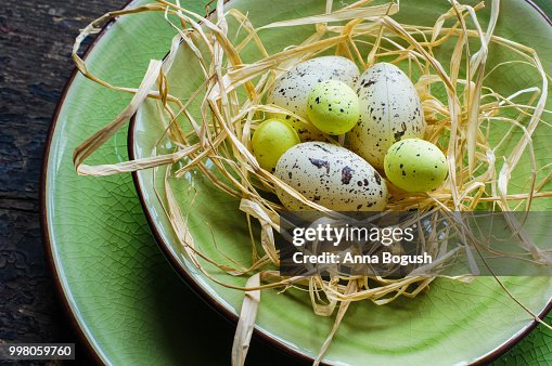 Festive Easter table setting Festive Easter table setting