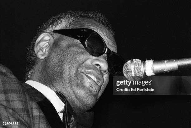 Ray Charles performs at The Stone in April 1980 in San Francisco, California.