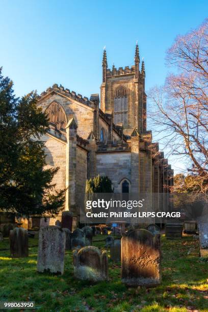 view of st swithun's church in east grinstead - east grinstead stock pictures, royalty-free photos & images