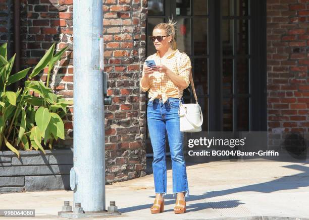 Reese Witherspoon is seen on July 13, 2018 in Los Angeles, California.