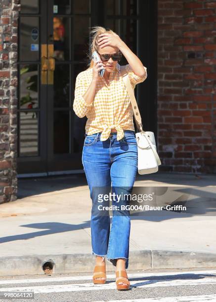 Reese Witherspoon is seen on July 13, 2018 in Los Angeles, California.