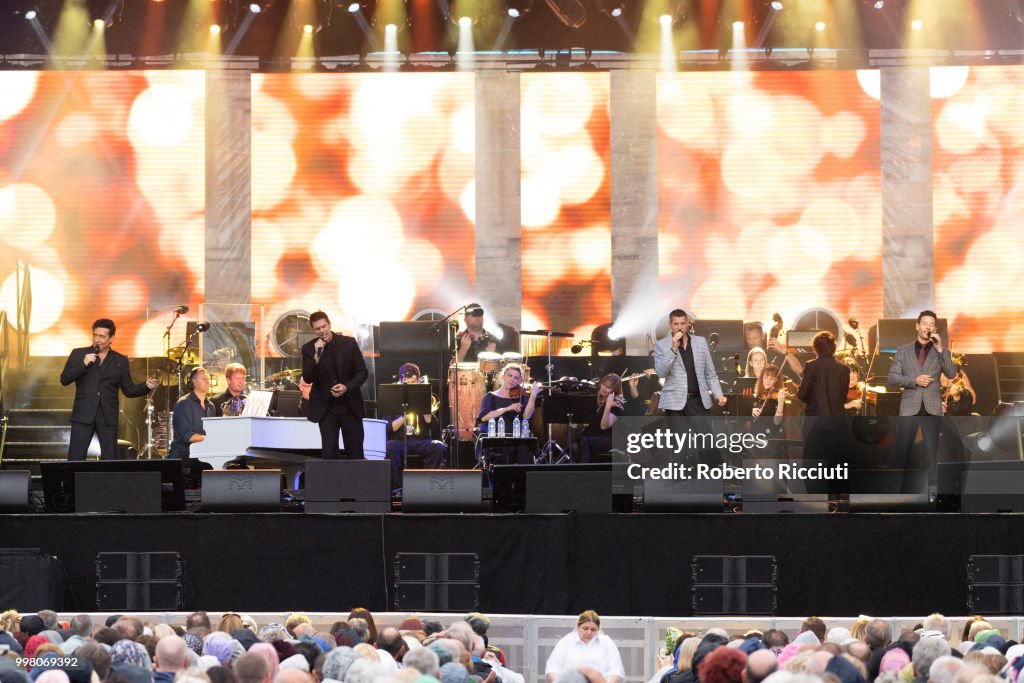 Il Divo Perform At Edinburgh Castle Esplanade, Edinburgh