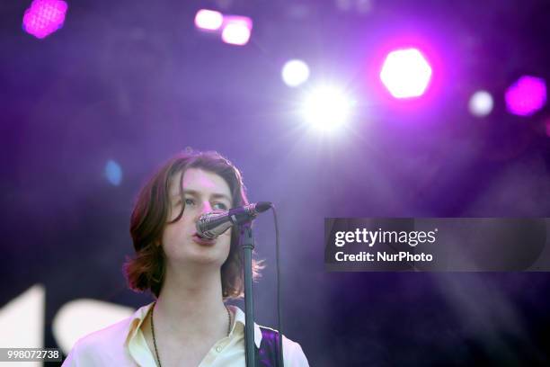 British band Blossoms performs at the NOS Alive 2018 music festival in Lisbon, Portugal, on July 13, 2018.