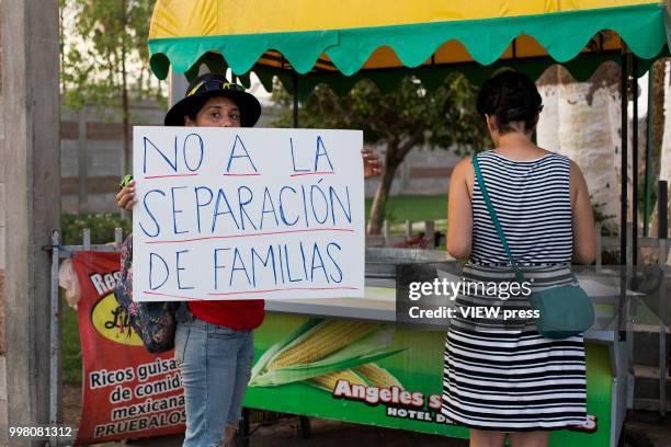 July 10: Demonstrators take part in a protest against U.S. President Donald Trump migration policies in the border between Mexico and the U.S., on...