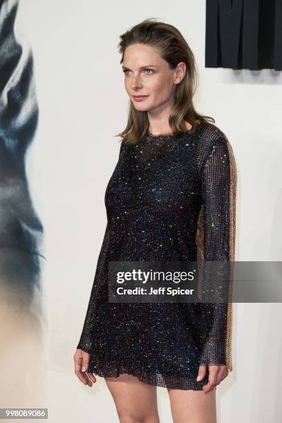 Rebecca Ferguson attends the UK Premiere of "Mission: Impossible - Fallout" at BFI IMAX on July 13, 2018 in London, England.