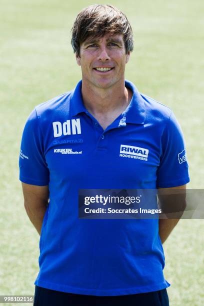 Assistent trainer Dennis de Nooijer of FC Dordrecht during the Photocall FC Dordrecht at the Riwal Hoogwerkers Stadium on July 13, 2018 in Dordrecht...