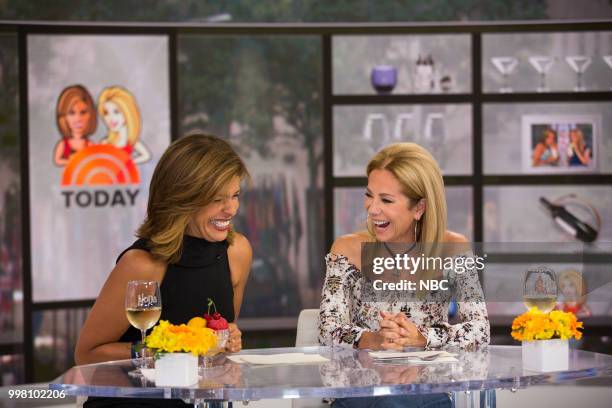 Hoda Kotb and Kathie Lee Gifford on Friday, July 13, 2018 --