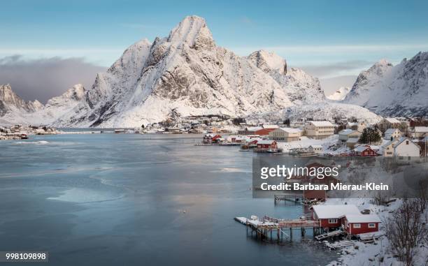 sunshine on reine - klein stock pictures, royalty-free photos & images