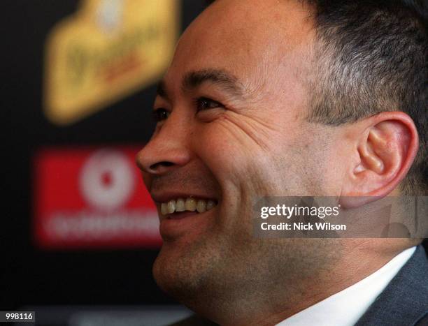 Eddie Jones Coach of the Wallabies during the naming of the new Wallaby Captain,which is George Gregan at Australian Rugby House,Sydney,Australia....