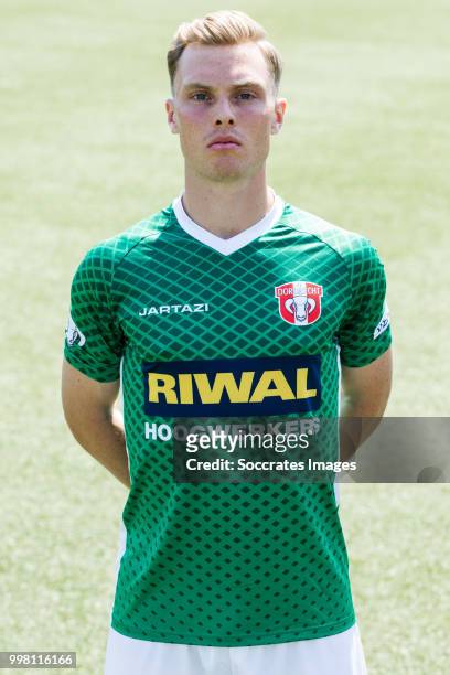 Renny Smith of FC Dordrecht during the Photocall FC Dordrecht at the Riwal Hoogwerkers Stadium on July 13, 2018 in Dordrecht Netherlands