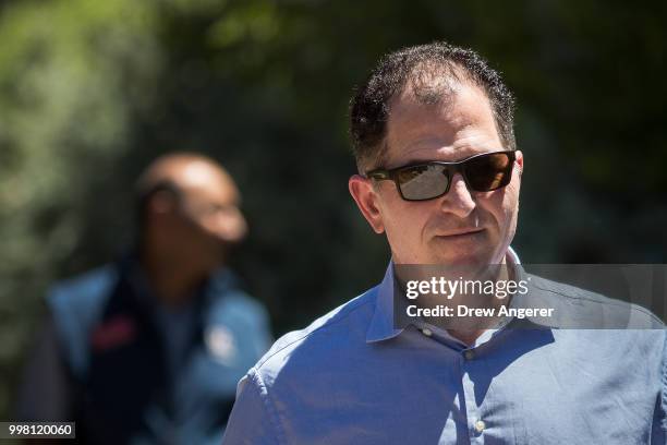 Michael Dell, chief executive officer of Dell, attends the annual Allen & Company Sun Valley Conference, July 13, 2018 in Sun Valley, Idaho. Every...