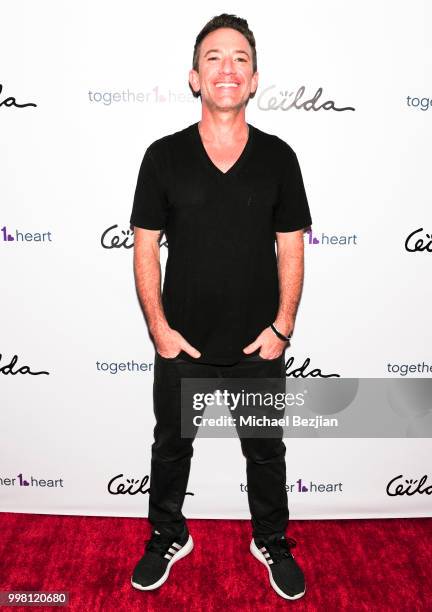 David Faustino arrives at Gilda Garza Presents Kings & Queens Art Exhibition in Support of Together1Heart on July 12, 2018 in Los Angeles, California.