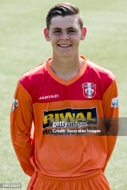 Ronald Vlot of FC Dordrecht during the Photocall FC Dordrecht at the Riwal Hoogwerkers Stadium on July 13, 2018 in Dordrecht Netherlands