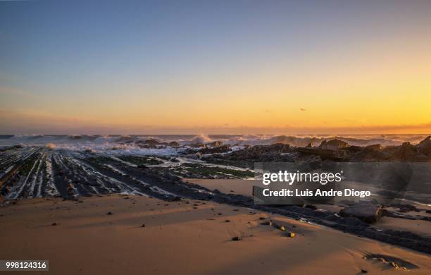 cabo mondego sunset - mondego stock pictures, royalty-free photos & images