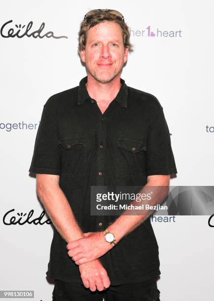 Declan Joyce arrives at Gilda Garza Presents Kings & Queens Art Exhibition in Support of Together1Heart on July 12, 2018 in Los Angeles, California.