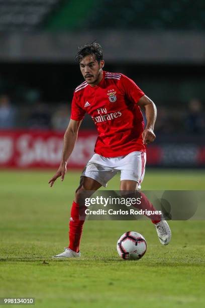 Benfica defender Yuri Ribeiro from Portugal during the match between SL Benfica and Vitoria Setubal FC for the Internacional Tournament of Sadoat...