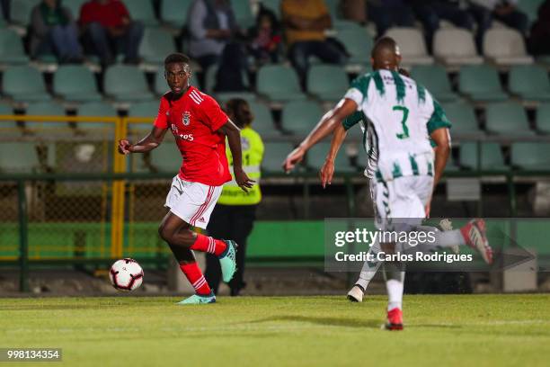 Benfica forward Heriberto Tavares from Portugal during the match between SL Benfica and Vitoria Setubal FC for the Internacional Tournament of Sadoat...