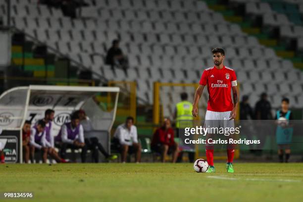 Benfica defender Lisandro Lopez from Argentina during the match between SL Benfica and Vitoria Setubal FC for the Internacional Tournament of Sadoat...