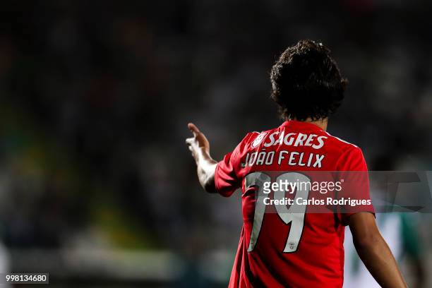 Benfica midfielder Joao Felix from Portugal during the match between SL Benfica and Vitoria Setubal FC for the Internacional Tournament of Sadoat...
