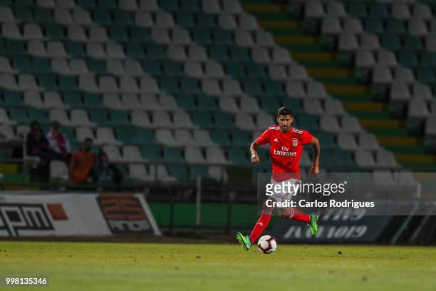 Benfica defender Lisandro Lopez from Argentina during the match between SL Benfica and Vitoria Setubal FC for the Internacional Tournament of Sadoat...
