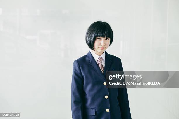 school life in japan - japanese school uniform stock pictures, royalty-free photos & images