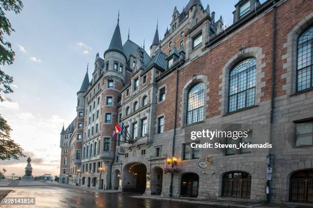 château frontenac-ville de québec - chateau frontenac photos et images de collection