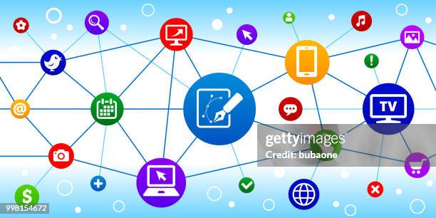sketching graphs internet communication technology triangular node pattern background - phone wireframe stock illustrations