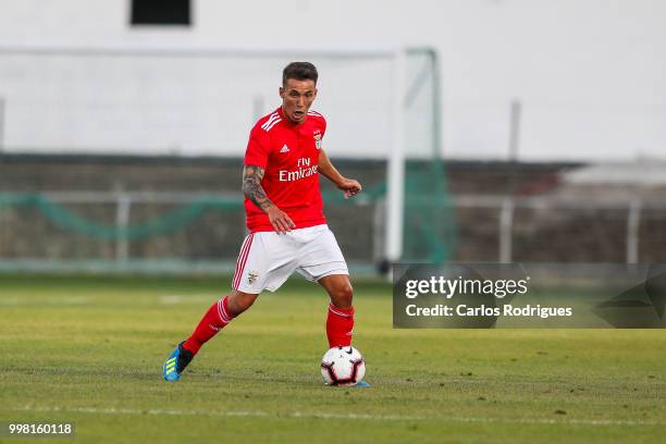 Benfica defender Alex Grimaldo from Spain during the match between SL Benfica and Vitoria Setubal FC for the Internacional Tournament of Sadoat...