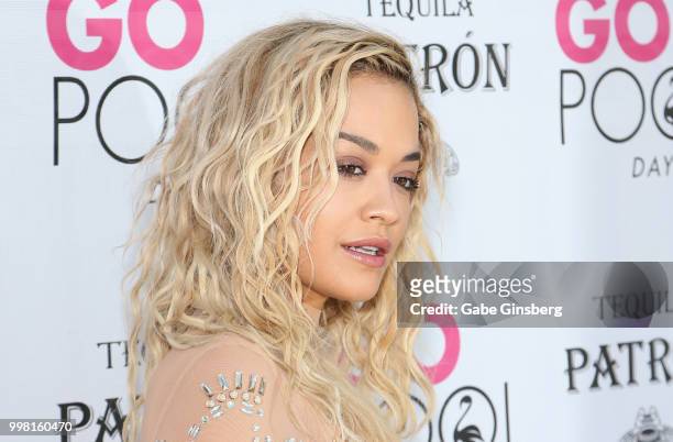 Singer Rita Ora attends the Flamingo Go Pool Dayclub at Flamingo Las Vegas on July 13, 2018 in Las Vegs, Nevada.