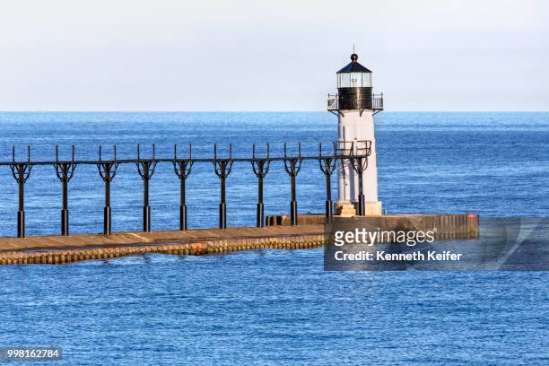 st. joseph outer lighthouse - ouder stock pictures, royalty-free photos & images