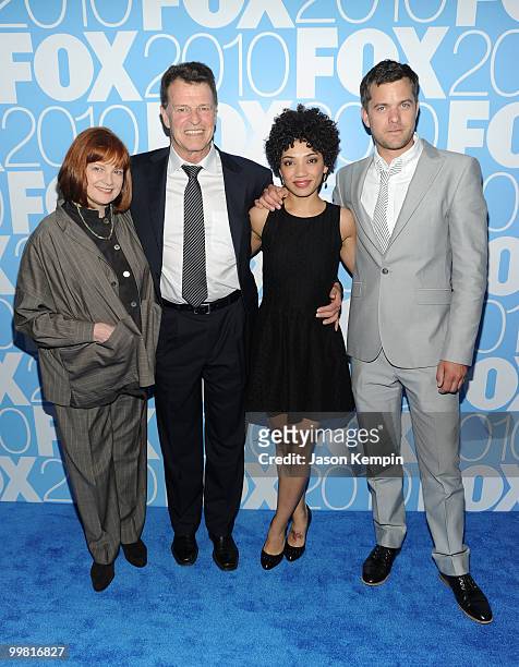 Actors Blair Brown, John Noble, Jasika Nicole and Joshua Jackson attend the 2010 FOX Upfront after party at Wollman Rink, Central Park on May 17,...