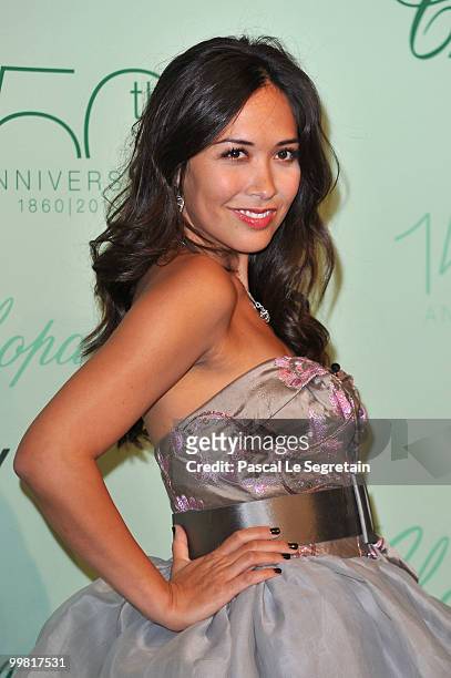British Actress and TV Presenter Myleene Klass attends the Chopard 150th Anniversary Party at Palm Beach, Pointe Croisette during the 63rd Annual...
