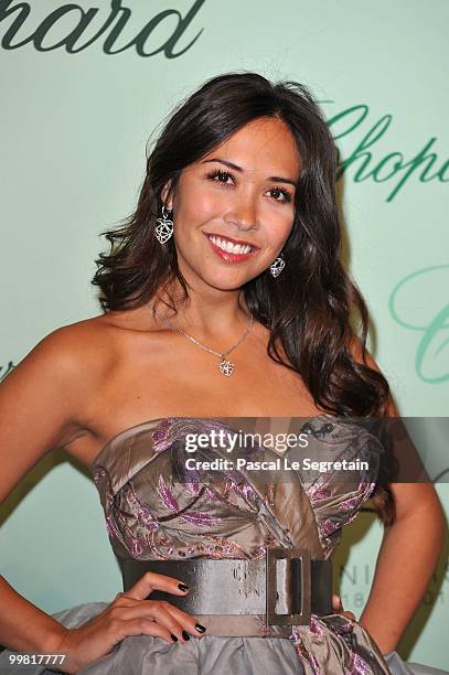 British Actress and TV Presenter Myleene Klass attends the Chopard 150th Anniversary Party at Palm Beach, Pointe Croisette during the 63rd Annual...