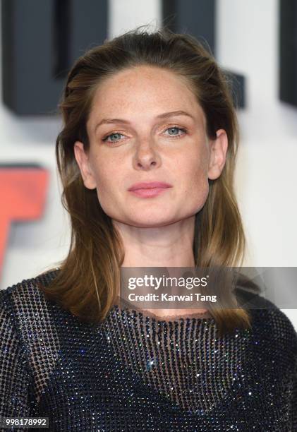 Rebecca Ferguson attends the UK Premiere of "Mission: Impossible - Fallout" at BFI IMAX on July 13, 2018 in London, England.