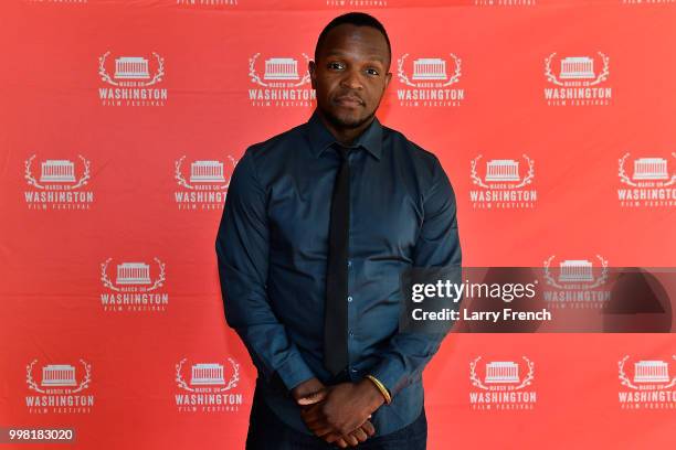 Director Qasim Basir appears at the screening for "A Boy. A Girl. A Dream" at the March On Washington Film Festival on July 13, 2018 in Washington,...