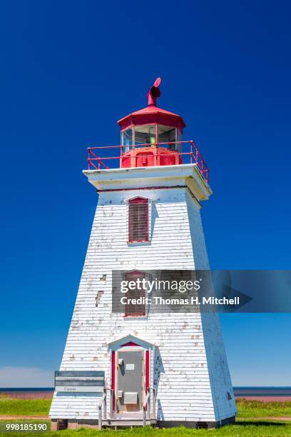 cdn-prince edward island-cap egmont-cape egmont lighthouse - cape egmont lighthouse stock pictures, royalty-free photos & images