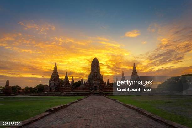 wat chaiwatthanaram - sanyi stock pictures, royalty-free photos & images