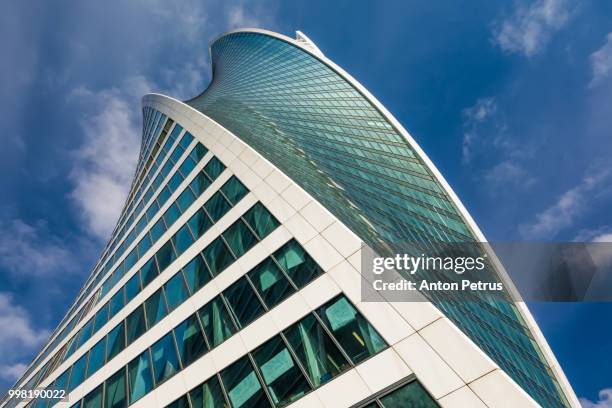 moscow city - view of skyscrapers moscow international business center - anton petrus fotografías e imágenes de stock