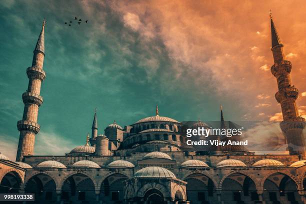 sultan ahmet mosque (blue mosque) - sultan mosque stock pictures, royalty-free photos & images