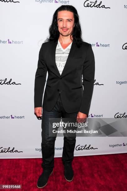 Adam Croasdell arrives at Gilda Garza Presents Kings & Queens Art Exhibition in Support of Together1Heart on July 12, 2018 in Los Angeles, California.