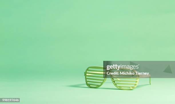 shutter shades on a bright background - shutter glasses stock pictures, royalty-free photos & images
