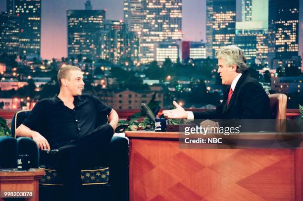 Episode 1669 -- Pictured: Actor Skeet Ulrich during an interview with host Jay Leno on August 23, 1999 --