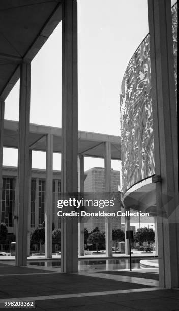 View from the Mark Taper Forum archway on October 1, 1971 in Los Angeles, California.