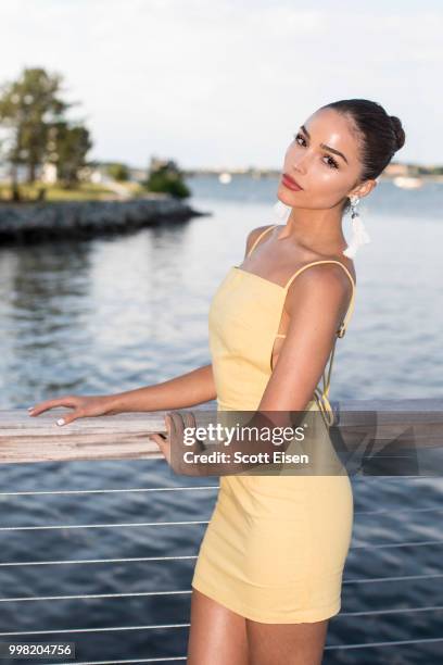 Olivia Culpo for Kendra Scott at Gurney's Newport on July 13, 2018 in Newport, Rhode Island.