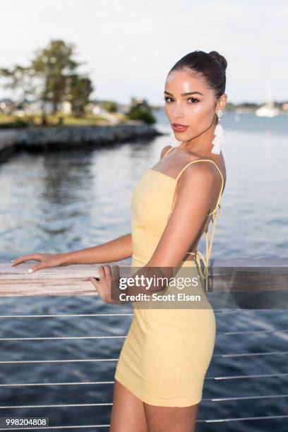 Olivia Culpo for Kendra Scott at Gurney's Newport on July 13, 2018 in Newport, Rhode Island.