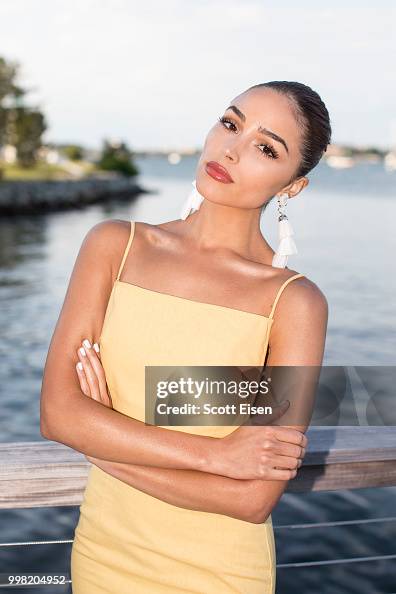 Olivia Culpo for Kendra Scott at Gurney's Newport on July 13, 2018 in