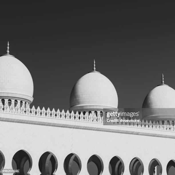 sheikh zayed white mosque - zayed stock-fotos und bilder