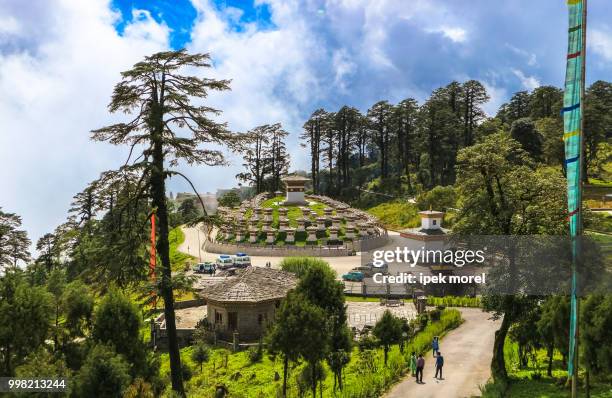 druk wangyal khangzang stupa, dochula pass, bhutan - dochula pass bildbanksfoton och bilder